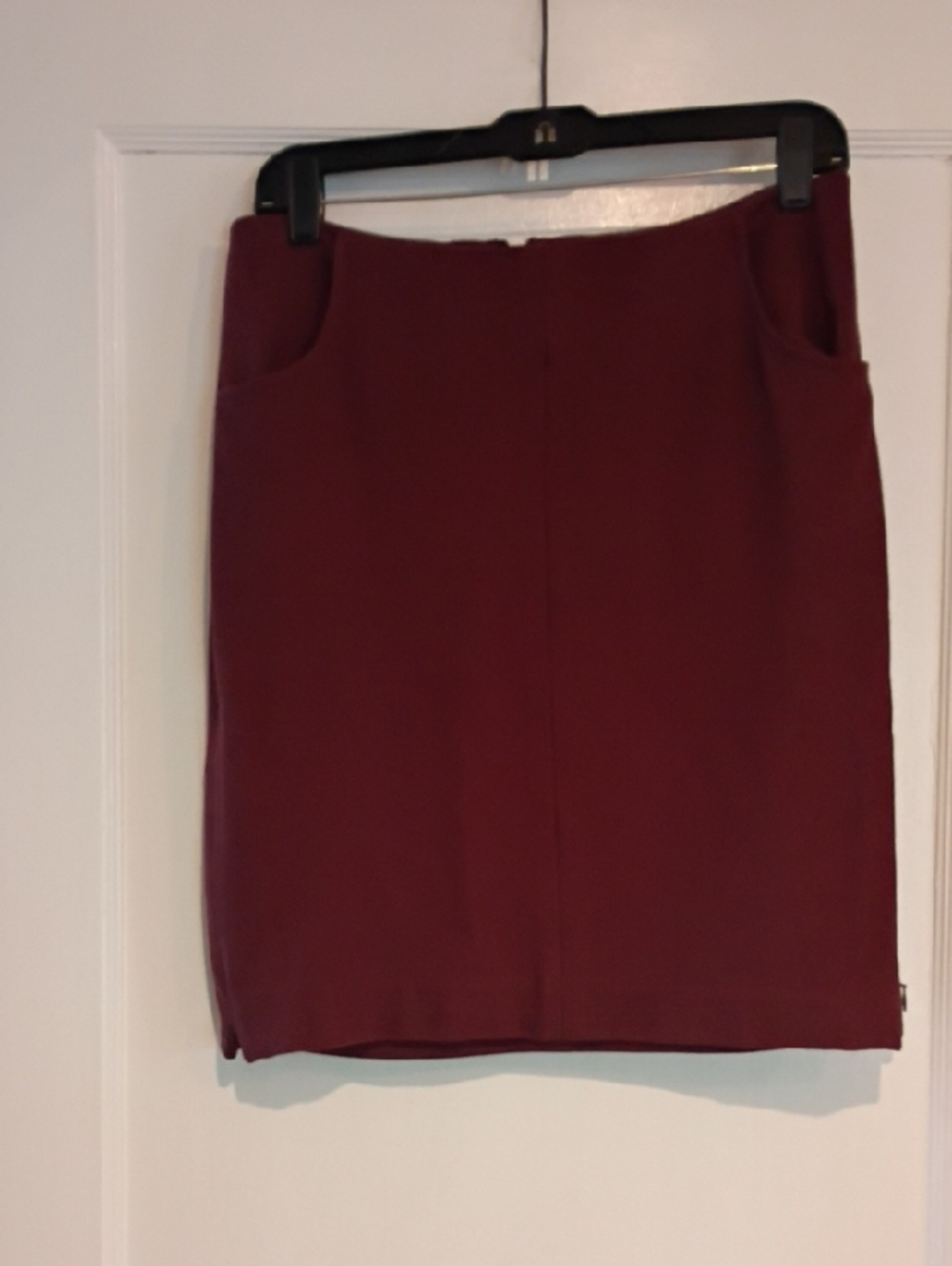 CAbi Burgundy Pencil Skirt